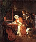 The Letter-Writer Surprised by Gabriel Metsu